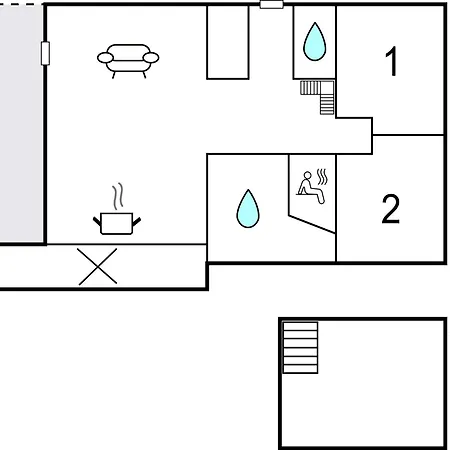 Сasa de vacaciones 2 Bedroom Amazing In *